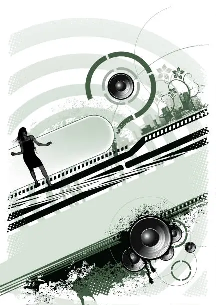 Vector illustration of Sound Check Music