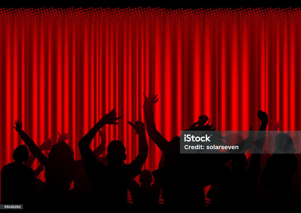Público em um concerto - Royalty-free Cinema arte vetorial