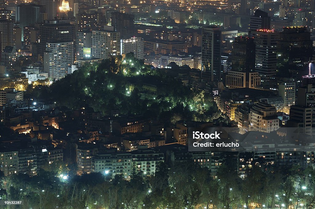 Santiago at Night  Apartment Stock Photo