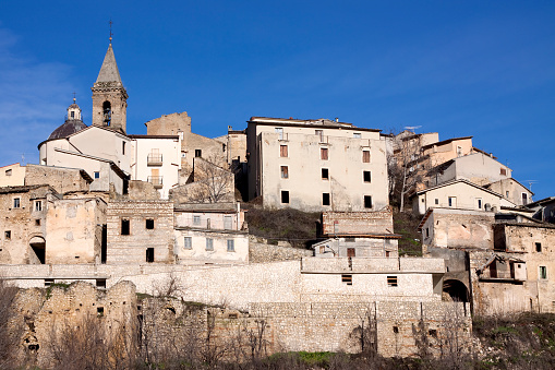 The ancient medieval town of Cocullo in Abruzzo, Italy.