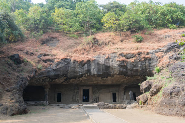 istock A view of Elephanta Caves looking awesome in sunny day. 934330132