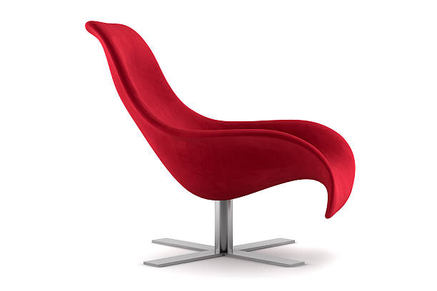 istock A red armchair isolated on a white background 93433603