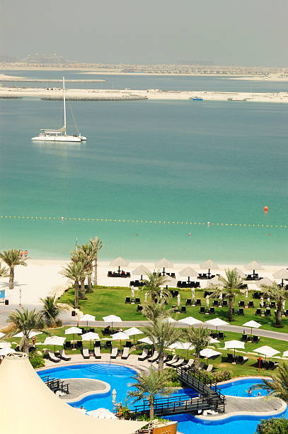 istock Beach at luxurious hotel, Dubai, UAE 93433662