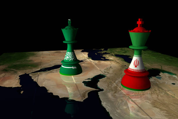 istock Iran and Saudi Arabia Chess Standoff 934346060