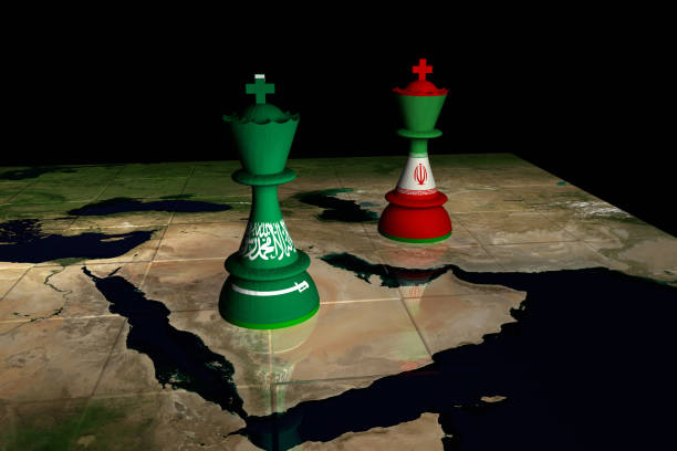 istock Iran and Saudi Arabia Chess Standoff 934346078