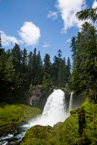 istock Sahalie Falls in Oregon with moss 934354470
