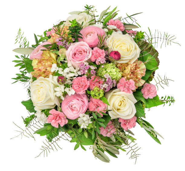 istock Flowers bouquet isolated white background Floral decoration 934373042