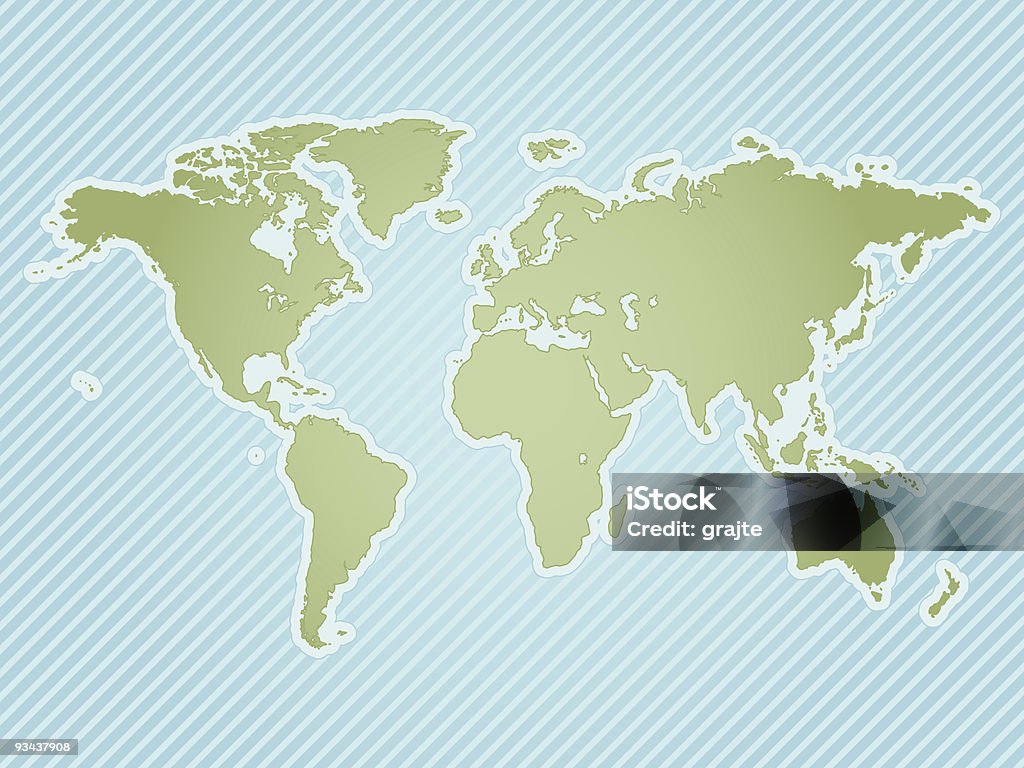世界マップ - アジア大陸のロイヤリティフリーストックフォト