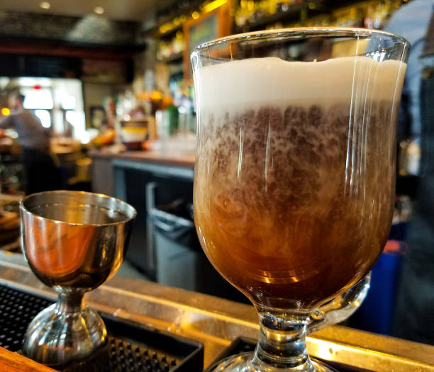 Swirling goodness of Irish coffee