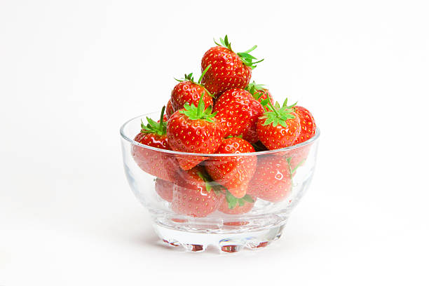 Erdbeeren in ein Glas bowl – Foto
