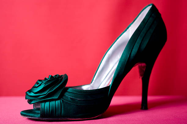 One Green Shoe stock photo