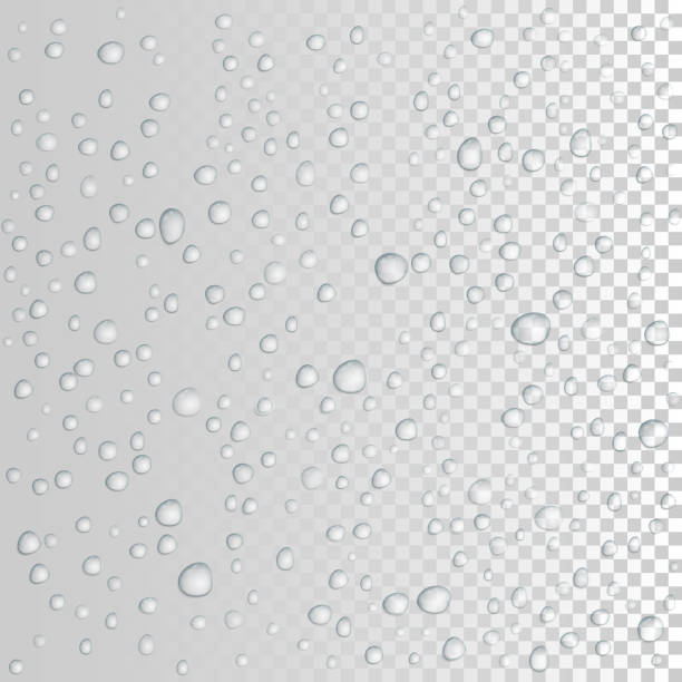 ilustraciones, imágenes clip art, dibujos animados e iconos de stock de vector de gotas de agua sobre el vidrio. gotas de lluvia - weather cloud window rain