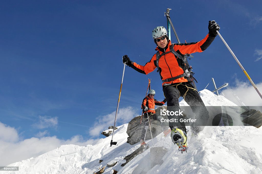 Bergsteiger extremer Lage 있는 - 로열티 프리 0명 스톡 사진