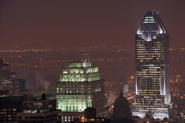 istock Skyscrapers at Night - Montreal 93442145