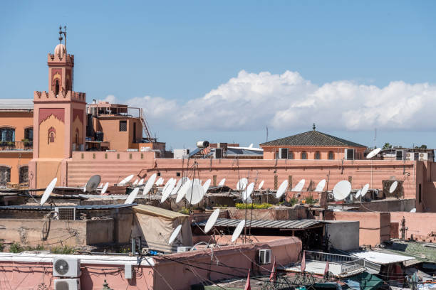 istock View across rooftops of Marrakesh in Morocco with mosque 934422892