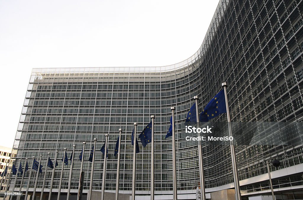 EU edifício em Bruxelas - Royalty-free Abstrato Foto de stock
