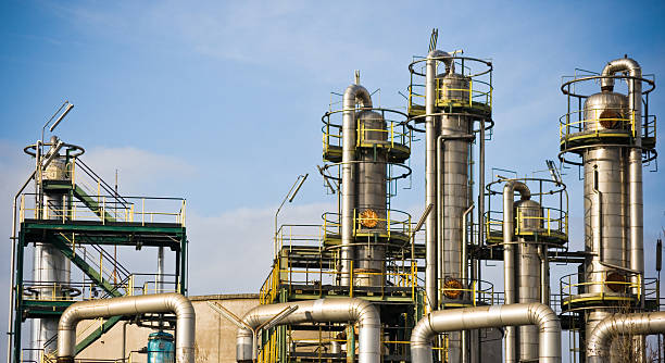 Chemical Plant Chemical Plant storage tank photos stock pictures, royalty-free photos & images