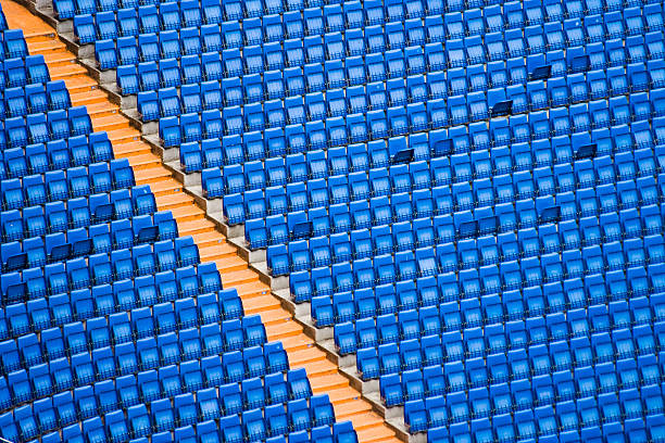 관람석 - bleachers olympic stadium architecture blue 뉴스 사진 이미지