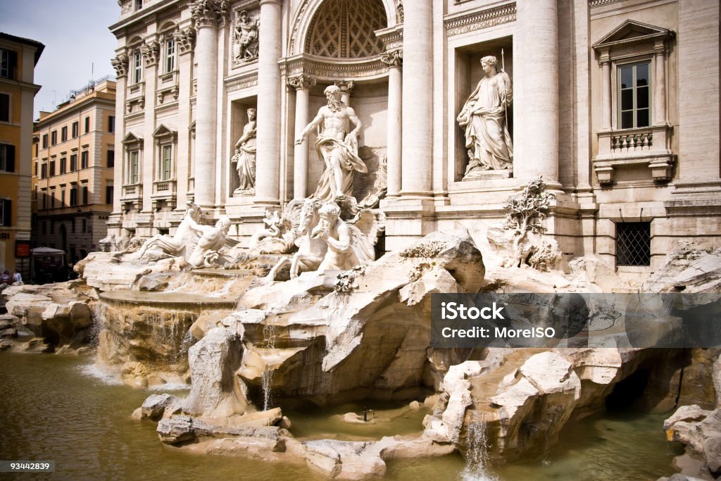 Trevi-Brunnen - Lizenzfrei Alt Stock-Foto