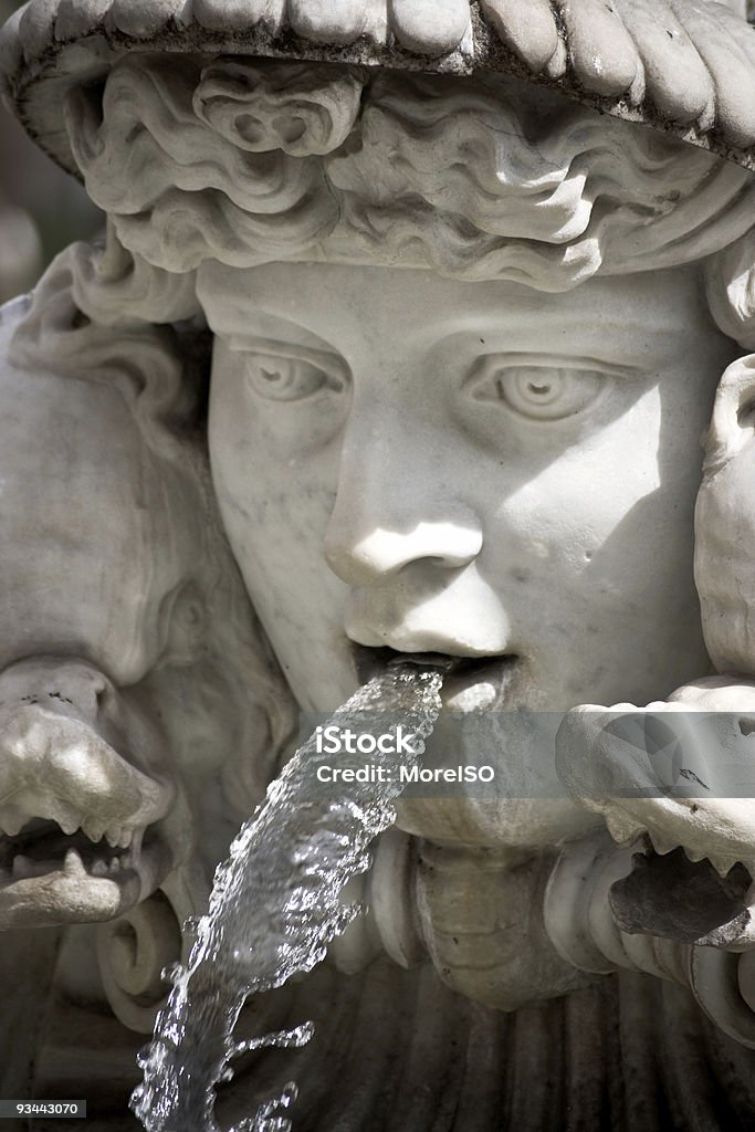 Fontana Del Moro in Piazza Navona. - Lizenzfrei Rom - Italien Stock-Foto