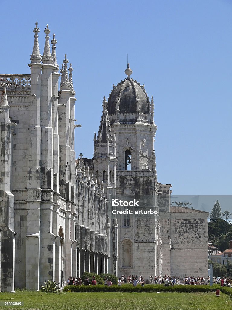 Entrada del monasterio de los jerónimos - Foto de stock de Abadía libre de derechos