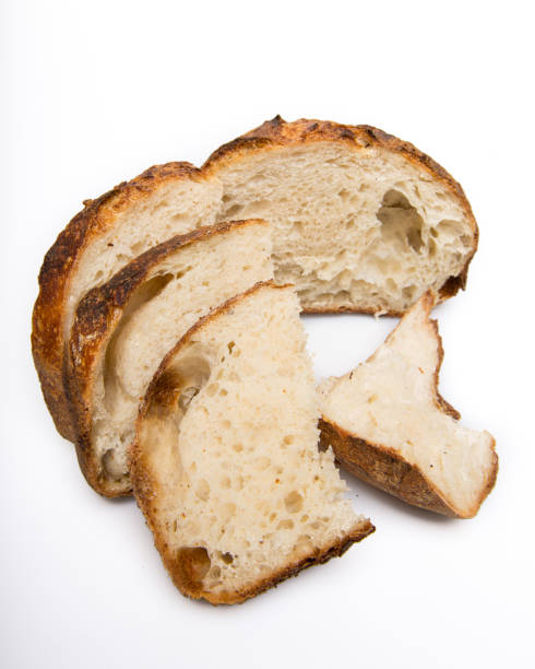 istock Slices of white artisan sourdough bread 934439440