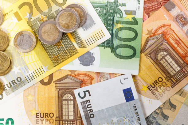 istock Different Euro banknotes from 5 to 500 Euro 934442606