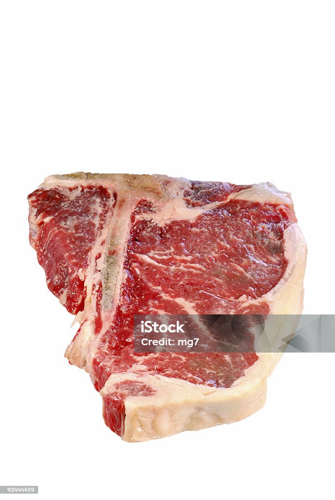 Materias primas T Bone steak - Foto de stock de Bistec libre de derechos