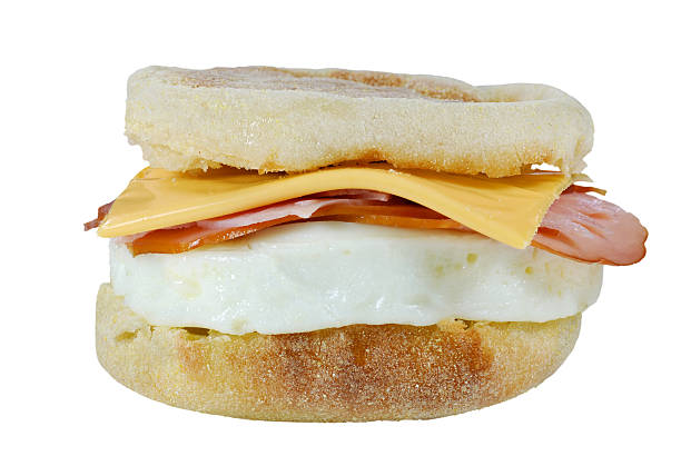 istock egg ham cheese on an english muffin 93444537