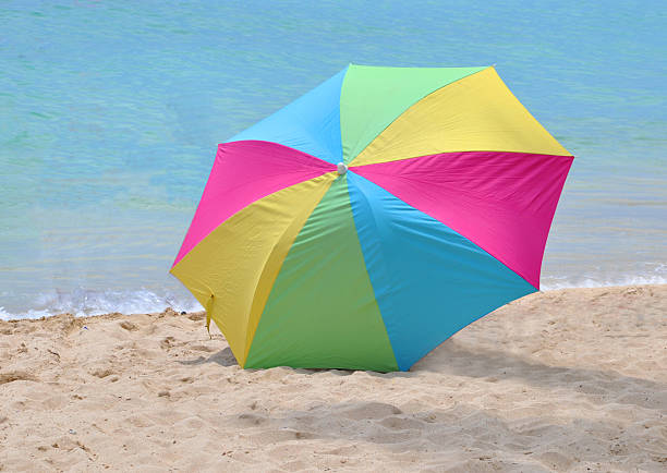 Waikiki Beach Umbrella stock photo