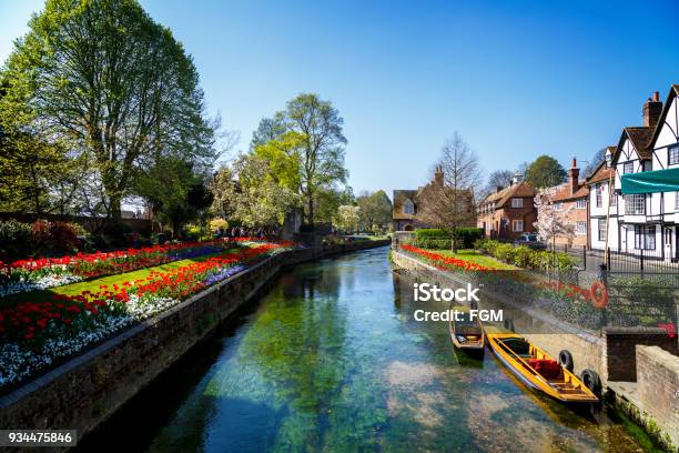 Canterbury Canal Stock Photo - Download Image Now - Canterbury - England, UK, City