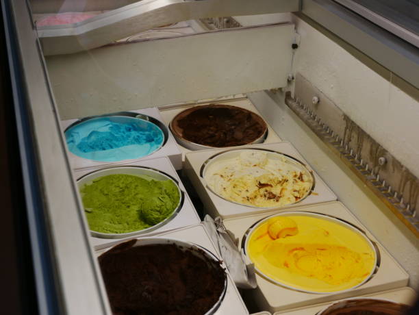 istock Gelato Italian ice cream mixed cream 934485828