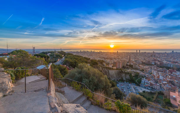 istock barcelona landscape sunrise 934488808