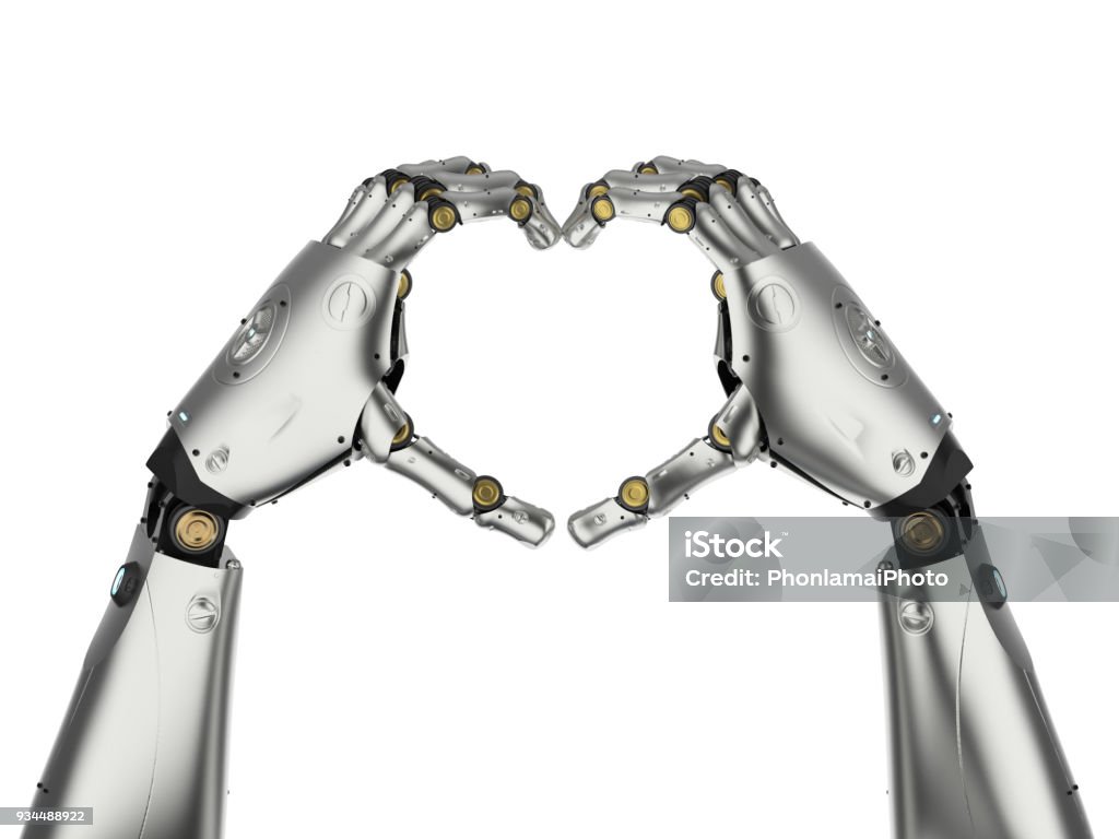 Roboter-Hand-Herzform - Lizenzfrei Hand Stock-Foto
