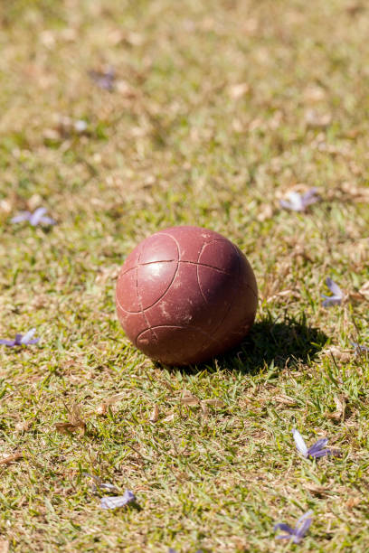 istock Bocce ball on the green grass of an open field 934495632