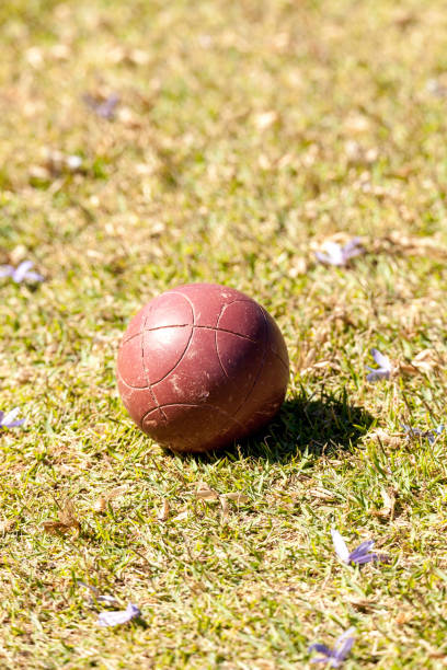 istock Bocce ball on the green grass of an open field 934495672