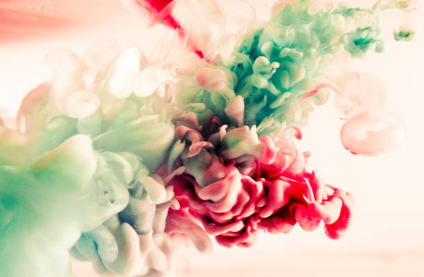istock paint of splash, green and red abstract 934513788