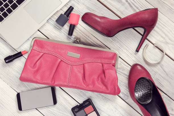 istock Set of women's accessories and gadgets 934523484