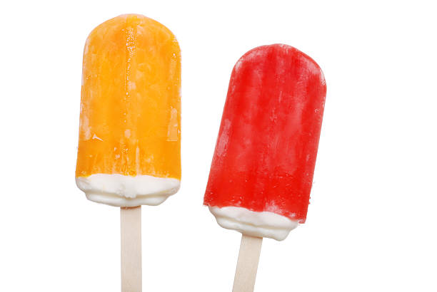 istock Orange and strawberry creamsicle popsicle 93455148