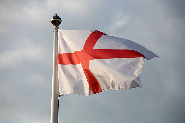 st. george - english flag st george flag st stock-fotos und bilder