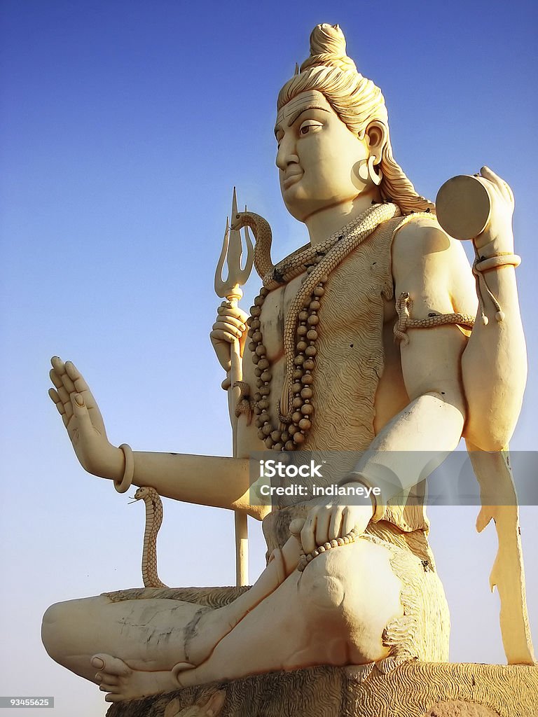 Lord Shiva Statue At Dwarka Stock Photo - Download Image Now ...