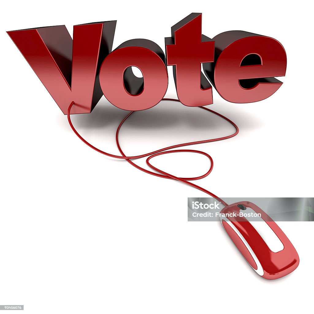 Votación en línea - Foto de stock de Blanco - Color libre de derechos