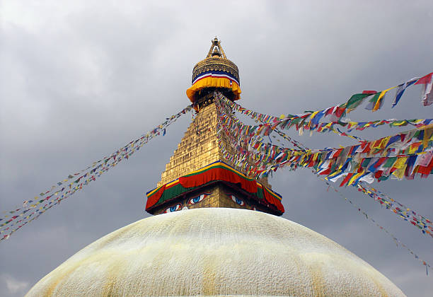 Bodanath temple stock photo