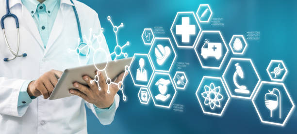 istock Doctor with Medical Healthcare Icon Interface 934566718