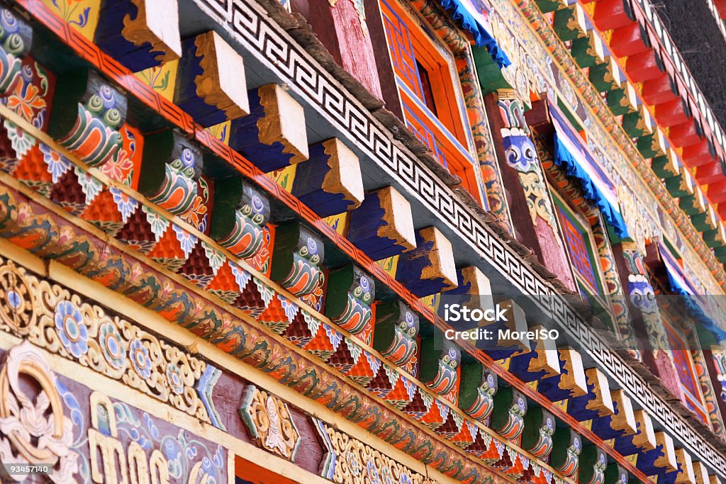 Arquitectura do Tibete - Royalty-free Abstrato Foto de stock