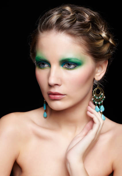 istock beautiful woman on black 934577108