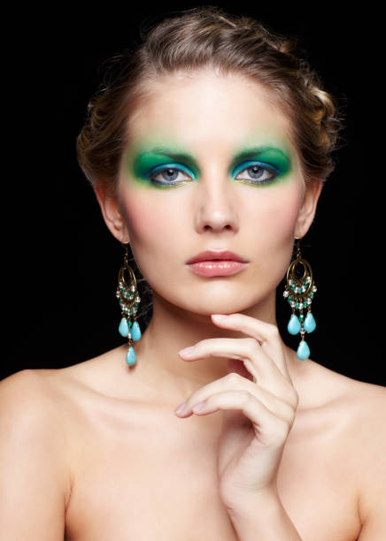 istock beautiful woman on black 934577152