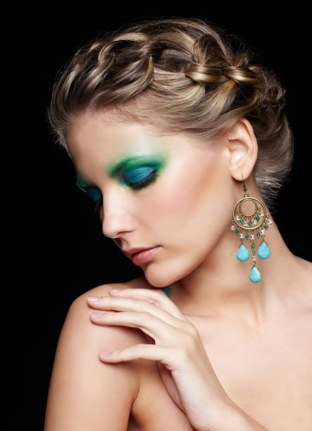 istock beautiful woman on black 934577158