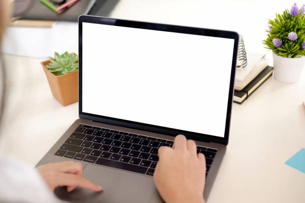 istock Woman working laptop at workplace 934577658