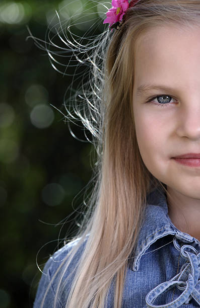 istock Beautiful little girl portrait 93457913